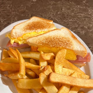 Ham and Egg Melt on Texas Toast