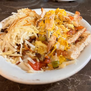 Chicken Fajita Omelette