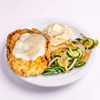 Chicken Fried Steak with Eggs