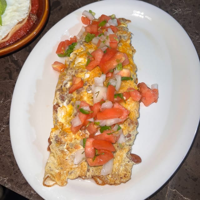 Border Omelette with French Toast.