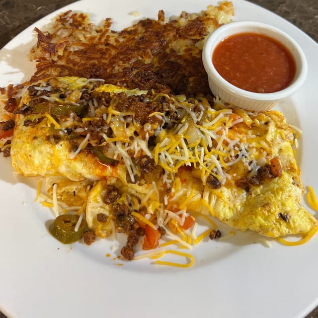 Chorizo Omelette.